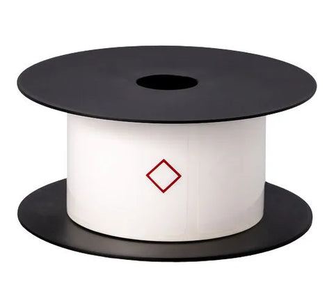 Brother 3in x 2in 1-Diamond Standard Vinyl Die-Cut Secondary GHS Label