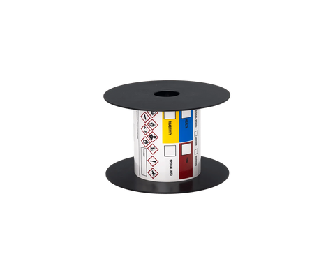 Brother 3in x 5in Color Diamonds Standard Vinyl Die-Cut Secondary GHS Label