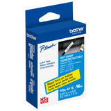 Brother 5.2mm Black on Yellow Shrink Tube - HSE611E