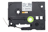 Brother 9.0mm Black on White Shrink Tube - HSe221E