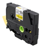 Brother 11.2mm Black on Yellow Shrink Tube - HSE631E