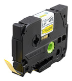 Brother 11.2mm Black on Yellow Shrink Tube - HSE631E