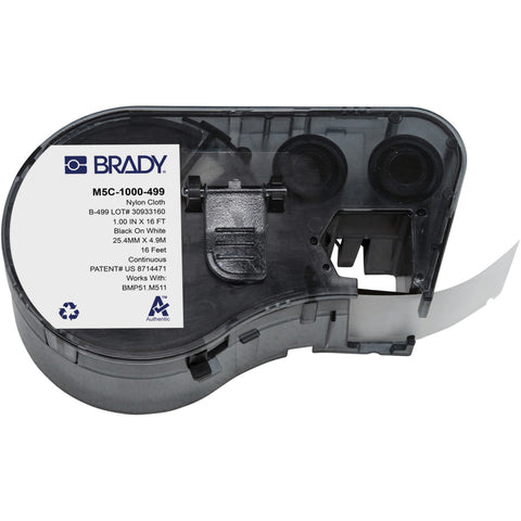 Brady - 1" Aggressive Adhesive Multi-Purpose Nylon Labels with Ribbon for M5 Printers