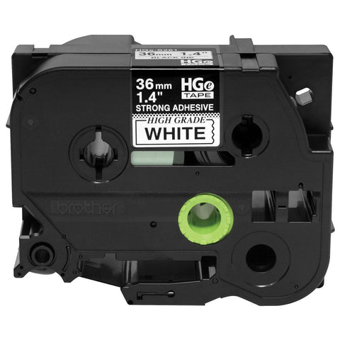 Brother 1 1/2" Black on White Extra-Strength Adhesive Tape (5-Pack) - HGeS2615PK