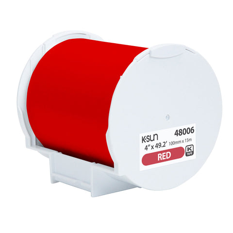 K-Sun 4" x 49.2' Red Supply Roll - 48006