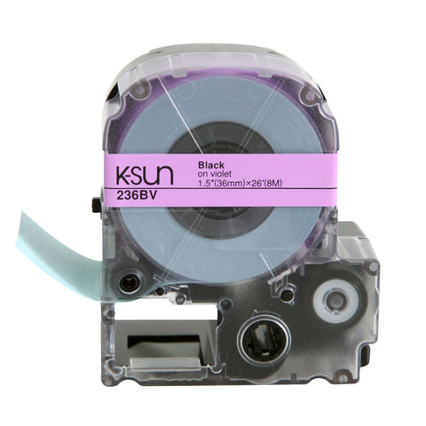 K-Sun 1 1/2" Black on Violet Tape - 236BV