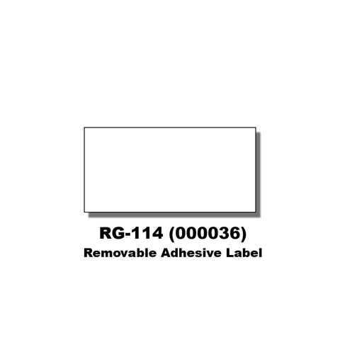 Monarch 1131 White Labels (Removable Adhesive) (8 rolls) - 000036