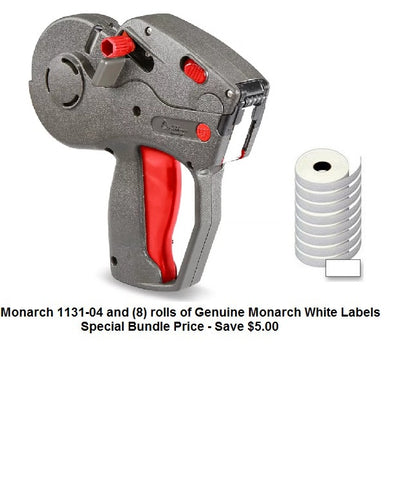 Monarch 1131-04 Label Gun "Freshness Coding" - Includes (8) rolls of white labels