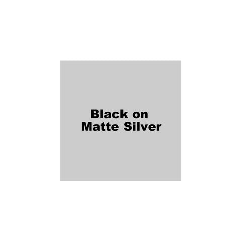 K-Sun 3/4" Black on Matte Silver "Industrial" Tape 26ft - 618BMS