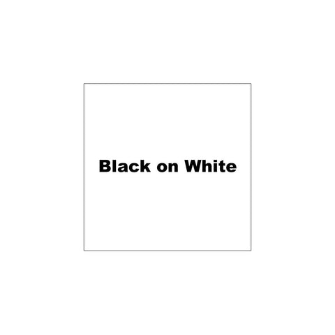K-Sun 1/4" Black on White "Industrial" Tape 26ft - 606IBW