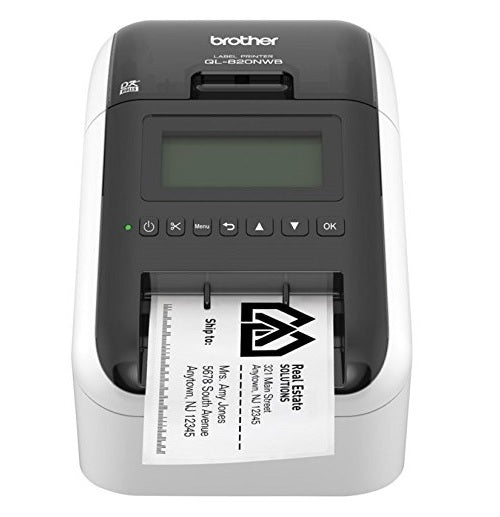 Brother Etiqueteuse QL-820NWB - USB / WIFI / Bluetooth / Ethernet - 300 DPI pas cher Brother Etiqueteuse QL-820NWB - USB / WIFI / Bluetooth / Ethernet - 300 DPI pas cher