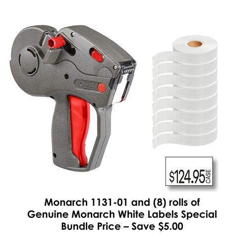 Monarch 1131-01 Label Gun "Pricing" - Includes (8) rolls of white labels