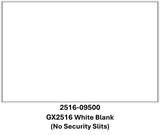 Garvey 25-88, 25-99, 25-10/10, 25-5P & 25-6P White Labels (8 Rolls) - GX2516 (No Security Slits)