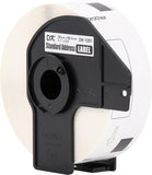 Brother White Standard Address Paper Labels - DK1201