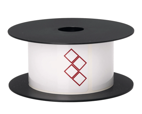 Brother 3in x 2in 4-Diamonds Standard Vinyl Die-Cut Secondary GHS Label