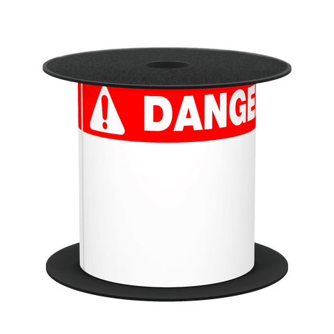 Brother 4in x 6in Red Danger 1.125in Header Die-Cut ANSI / OSHA Label