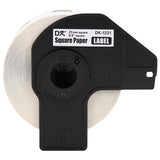 Brother White Square Paper Labels - DK1221