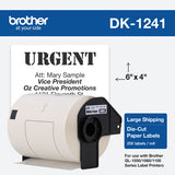 Brother White Large Shipping Paper Labels - DK1241