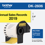 Brother Yellow Continuous Length Film Tape - DK2606