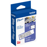 Brother 1.7 in x 0.82 in (45mm x 21mm) Black on White Non-Laminated Flag Labels, 72 Labels - FLe-2511