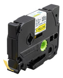 Brother 5.2mm Black on Yellow Shrink Tube - HSE611E