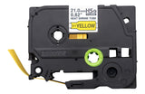 Brother 21mm Black on Yellow Shrink Tube - HSE651E
