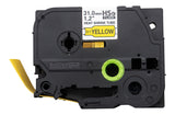 Brother 31mm Black on Yellow Shrink Tube - HSE661E