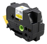 Brother 31mm Black on Yellow Shrink Tube - HSE661E