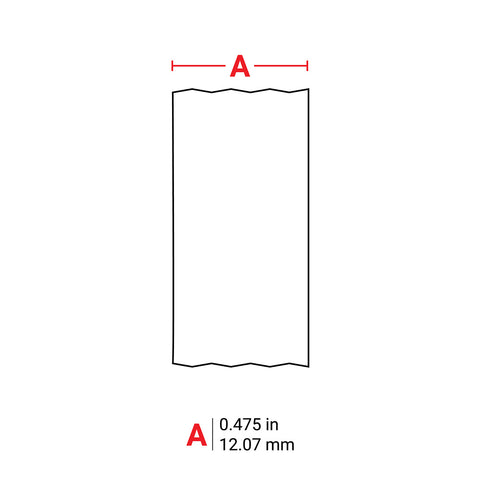 Brady -0.475" High Tensile Polypropylene Inserts/Tags with Ribbon for M4 M5 Printers