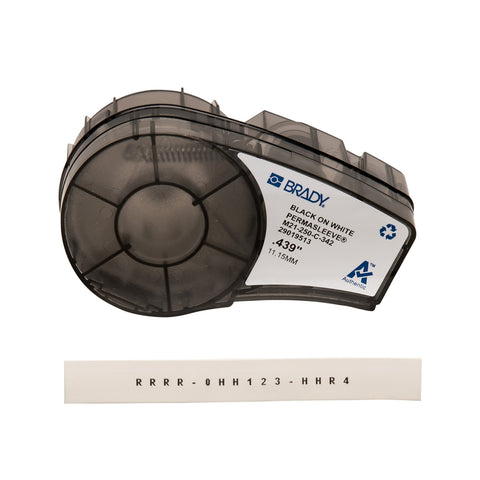 Brady - 1/4" PermaSleeve Heat Shrink Wire and Cable Labels with Ribbon for M21 Printers