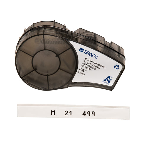 Brady - 0.375" Aggressive Adhesive Multi-Purpose Nylon Labels with Ribbon for M21 Printers