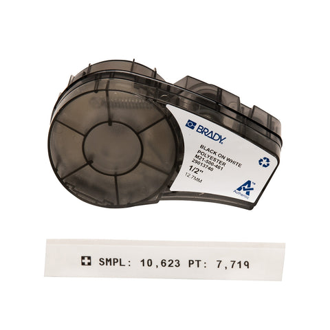 Brady - 0.5" Self-Laminating Cryogenic Polyester Laboratory Labels with Ribbon for M21 Printers