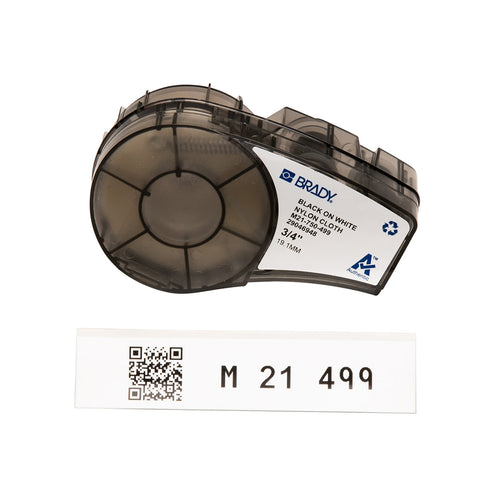 Brady - 0.75" Aggressive Adhesive Multi-Purpose Nylon Labels with Ribbon for M21 Printers