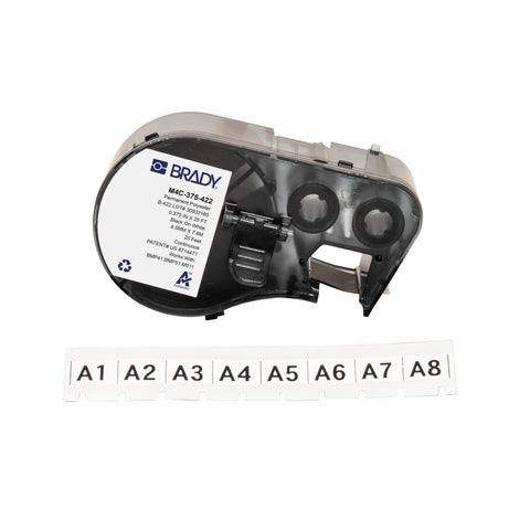 Brady - 0.375 "Aggressive Adhesive Multi-Purpose Polyester Labels with Ribbon for M4 M5 Printers