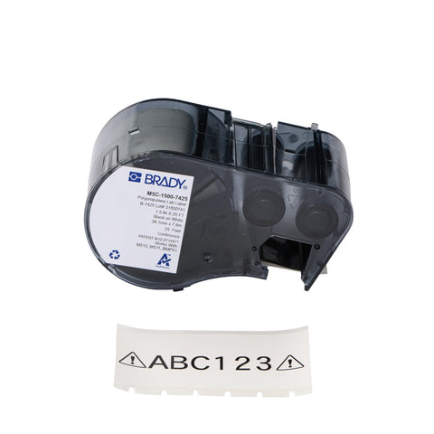 Brady -1.5" Chemical Resistant Cryogenic Polypropylene Laboratory Labels with Ribbon for M5 Printers