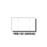 Monarch 1105, 1107 & 1110 Case of White Labels (15 Sleeves) -000542