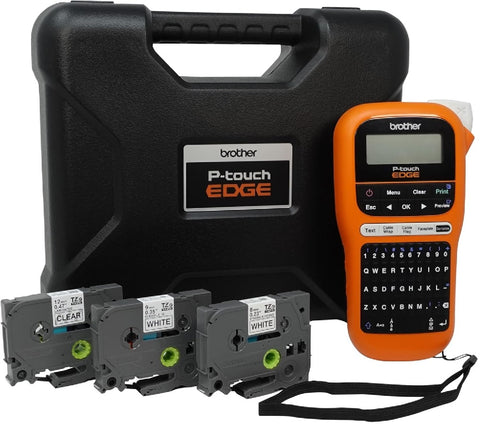 Brother PT-E110BP Label Maker Bundle - Includes 3 Tapes