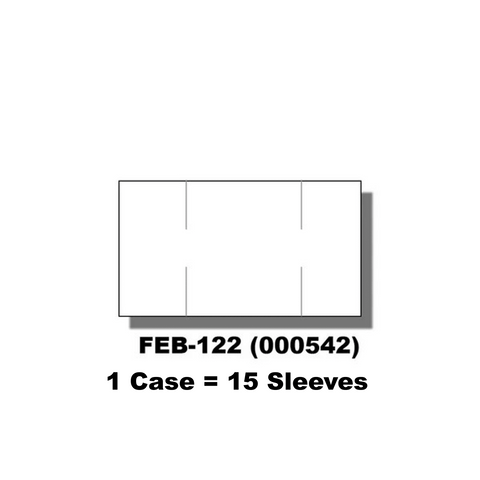 Monarch 1105, 1107 & 1110 Case of White Labels (15 Sleeves) - 000542