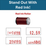 Monarch 1103, 1105, 1107, 1110 Red Ink Roller - 08394606