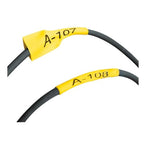 Brother 21mm Black on Yellow Shrink Tube - HSE651E