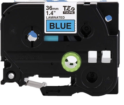 Brother 1.4" 36mm Black on Blue Tape - TZe561