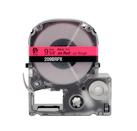 Epson/K-Sun 3/8" Black on Red Tape - 209BRPX