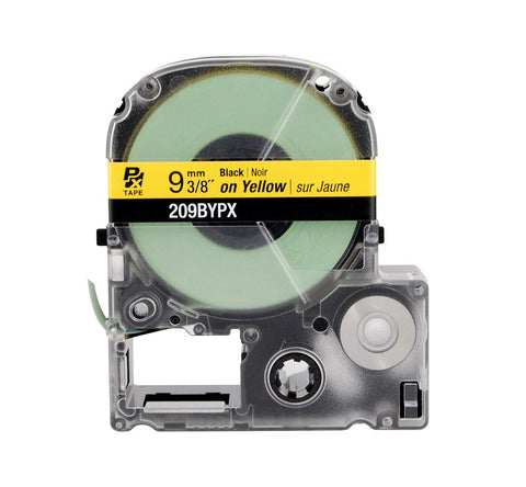 Epson/K-Sun 3/8" Black on Yellow Tape - 209BYPX