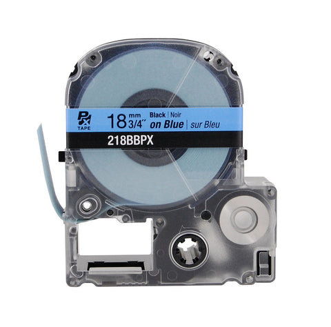 Epson/K-Sun 3/4" Black on Blue Tape - 218BBPX