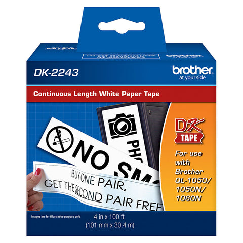 Brother White Continuous Length Paper Tape - DK2243