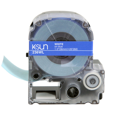 K-Sun 1 1/2" White on Blue Tape - 236WL