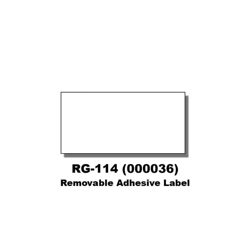 Monarch 1131 White Labels (Removable Adhesive) (8 rolls) - 000036