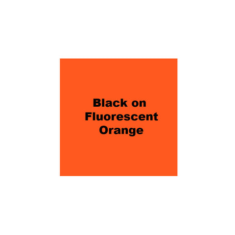 K-Sun 3/4" Black on Fluorescent Orange Tape 16ft - 618BF