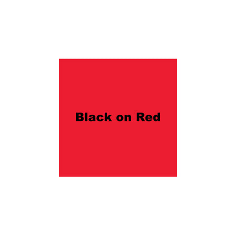 K-Sun 3/4" Black on Red Tape 26ft - 618BR