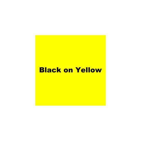 K-Sun 1" Black on Yellow "Flexible ID" Tape 26ft - 624FBY